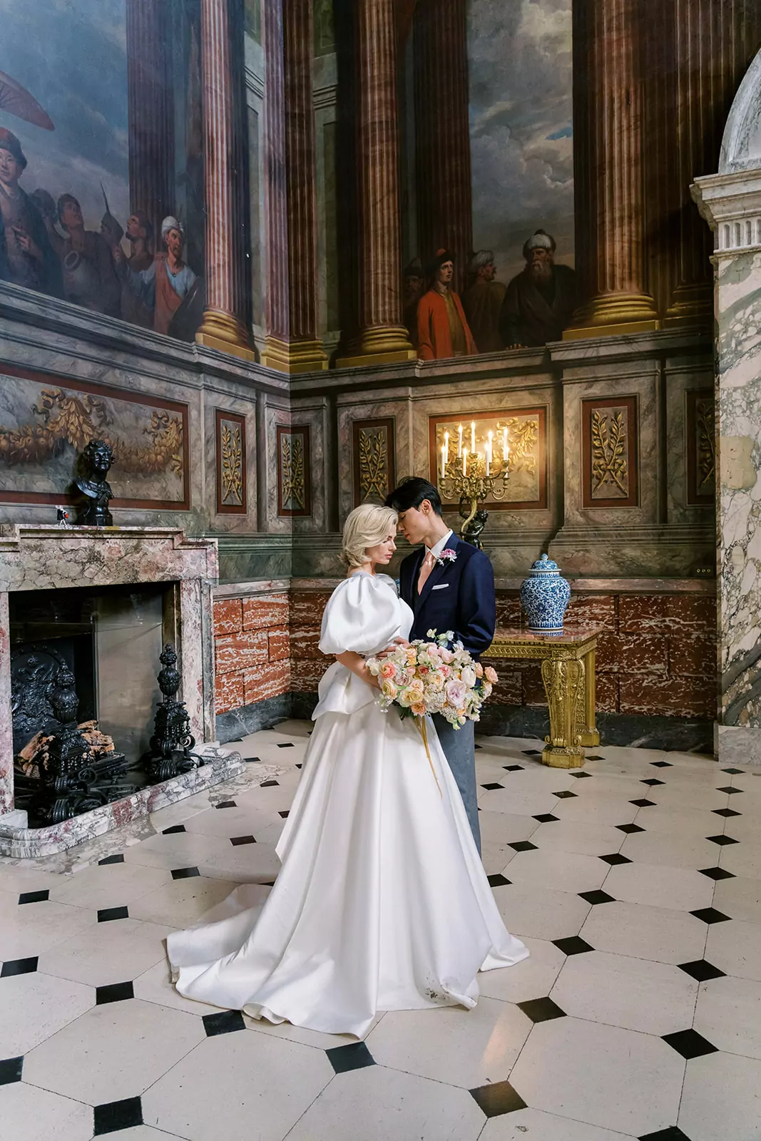 Blenheim Palace durante lo shooting editoriale
