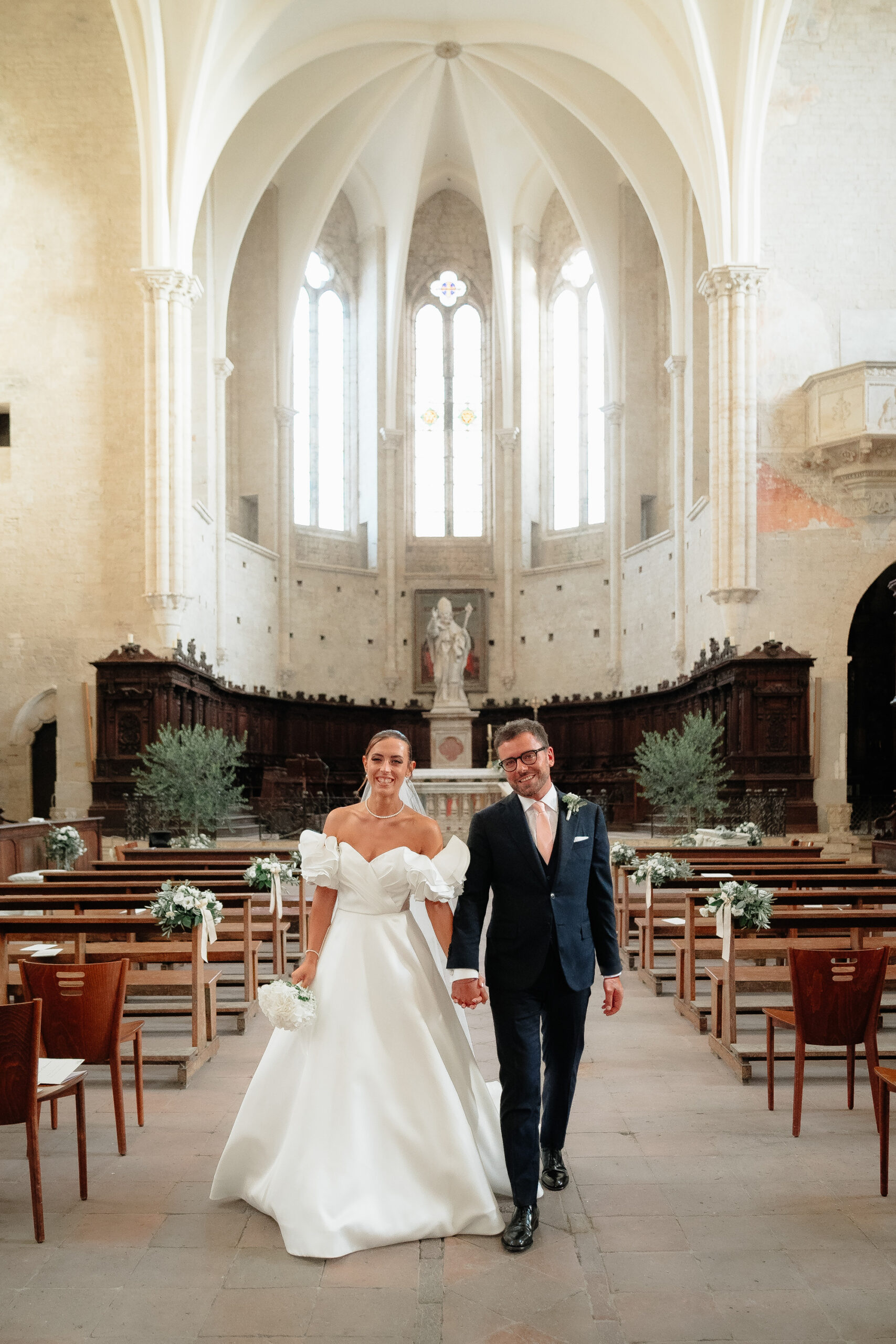 Emanuele and Veronica at their wedding in Todi, Umbria