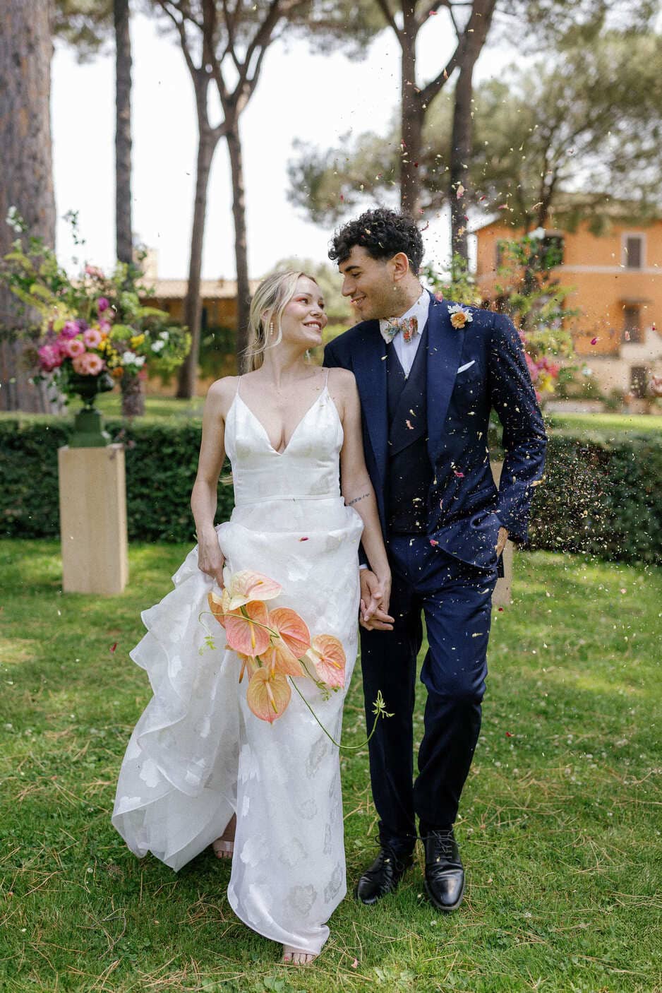 Abito da sposo su misura a Villa Aurelia
