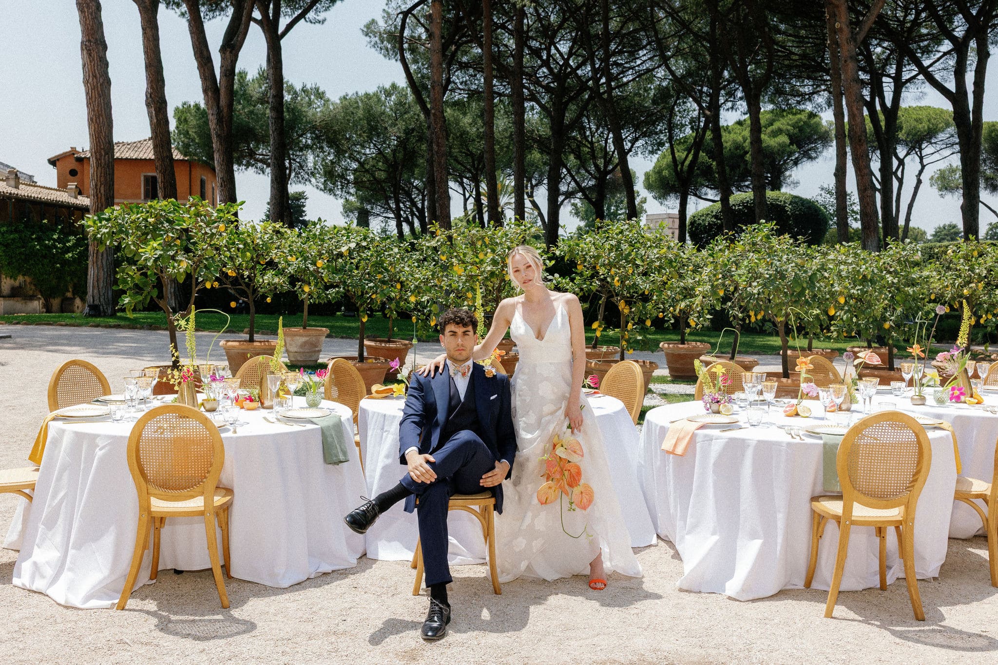 Editoriale di cerimonia Banderari a Villa Aurelia, Roma