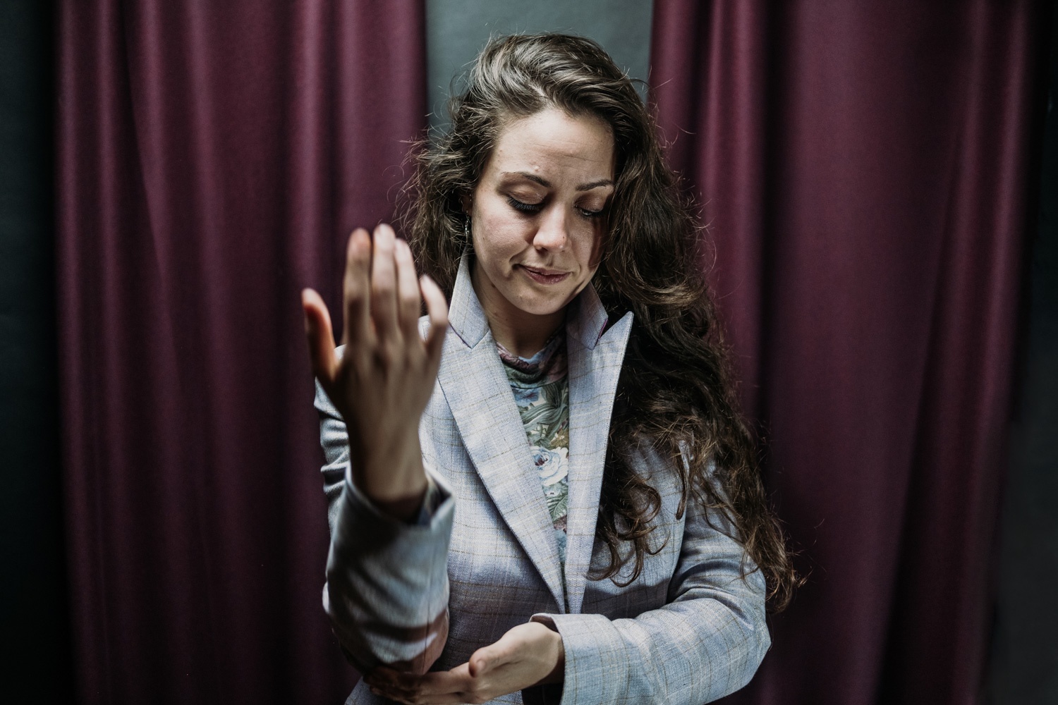 Simona Ceccobelli con blazer su misura Banderari