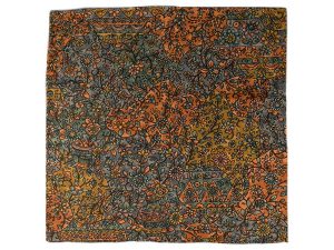 Chitose, Japanese silk pocket square with floral pattern