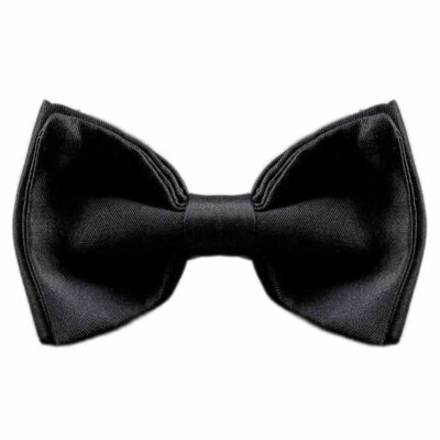 Papillon uomo nero elegante in seta classico e sofisticato che impreziosisce l'abito formale e gioca con la fantasia negli outfit femminili.