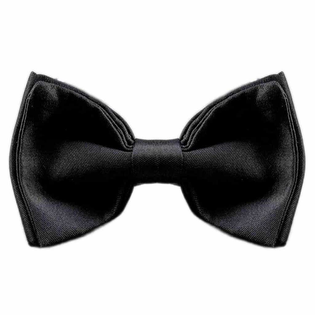Papillon uomo nero elegante in seta classico e sofisticato che impreziosisce l'abito formale e gioca con la fantasia negli outfit femminili.