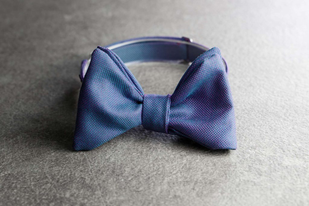 Casanova | Men’s bow tie in Scabal fabric with diamond fragments