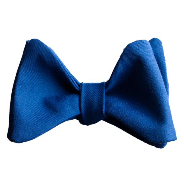 Papillon uomo di lusso con lapislazzuli da annodare realizzato in tessuto Scabal Lapis Lazuli. Farfallino uomo blu da cerimonia elegante