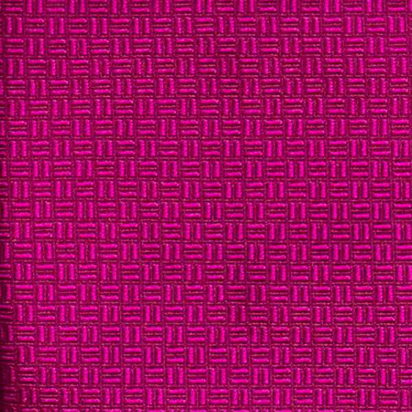 Cravatta finto unito fucsia in seta jacquard tre pieghe realizzata a mano in Italia. Cravatta geometrica 3 pieghe di alta qualità sartoriale