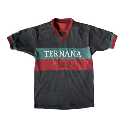 Maglia Ternana Vintage Style. Maglia Fere stile anni '60 in lana Heritage Collection delle Fere rossoverdi. Maglia stile retrò Banderari per Ternana Calcio