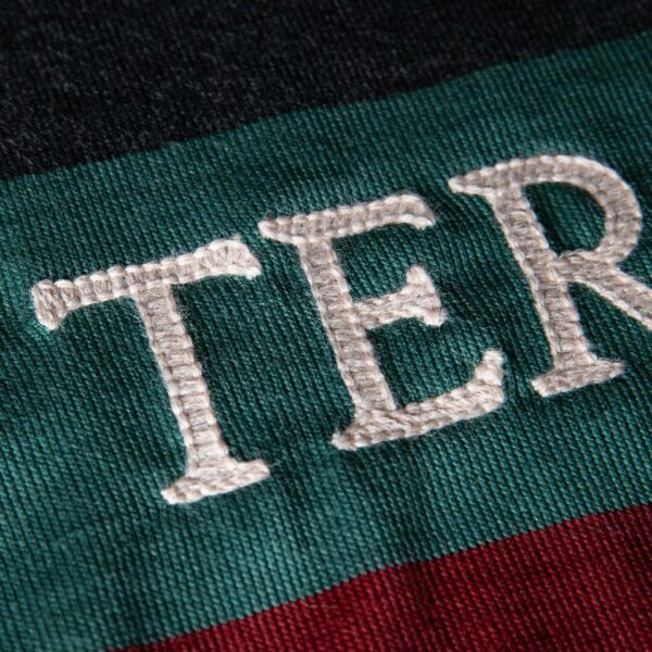Maglia Ternana Vintage Style. Maglia Fere stile anni '60 in lana Heritage Collection delle Fere rossoverdi. Maglia stile retrò Banderari per Ternana Calcio