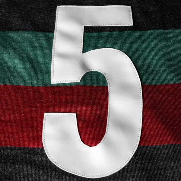 Maglia Ternana Vintage Style. Maglia Fere stile anni '60 in lana Heritage Collection delle Fere rossoverdi. Maglia stile retrò Banderari per Ternana Calcio